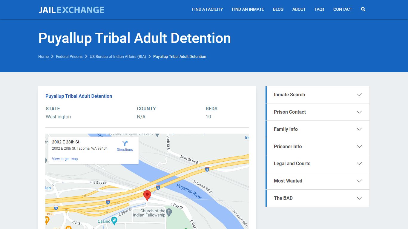 Puyallup Tribal Adult Detention Reservation Jail ...